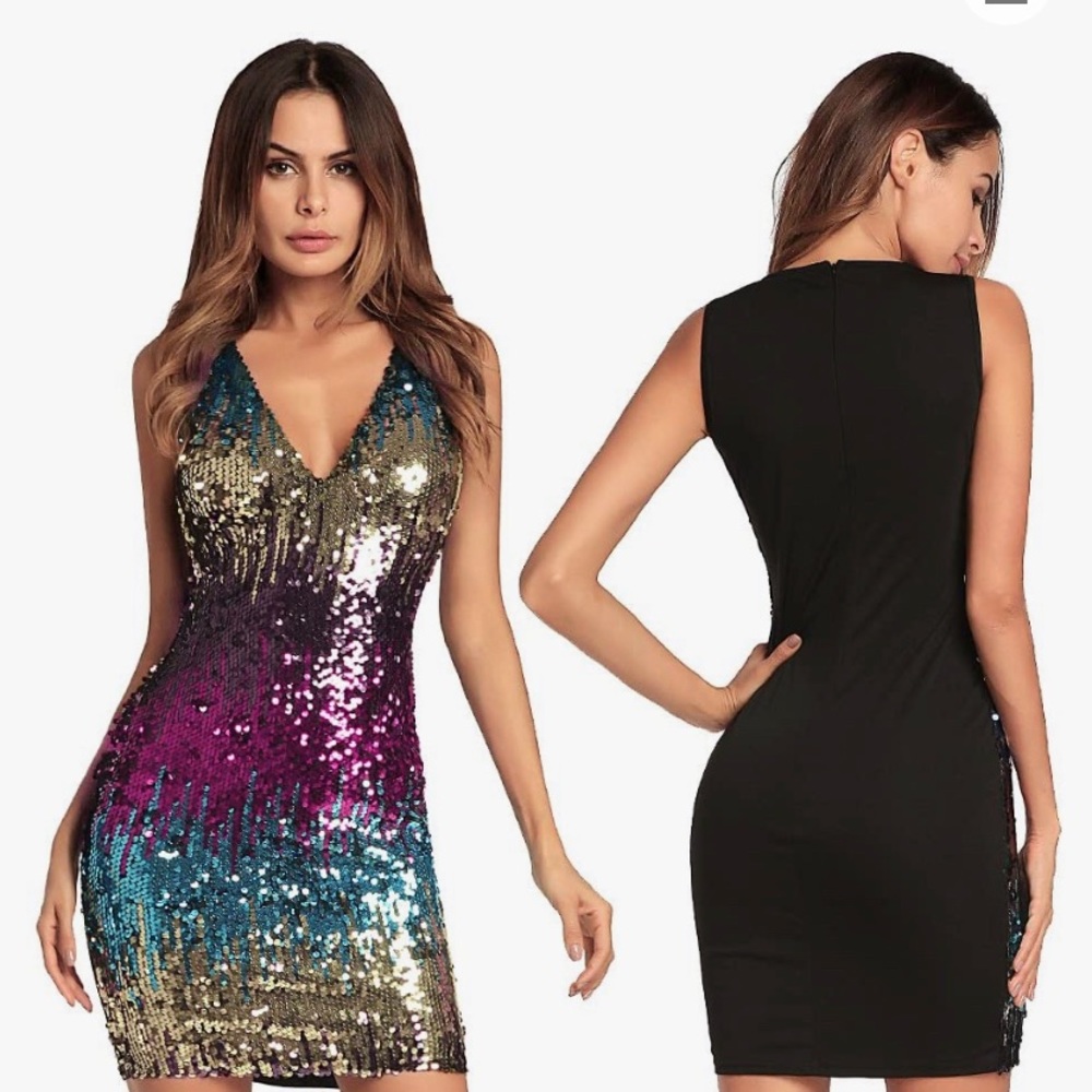 Bodycon mini dress sequin